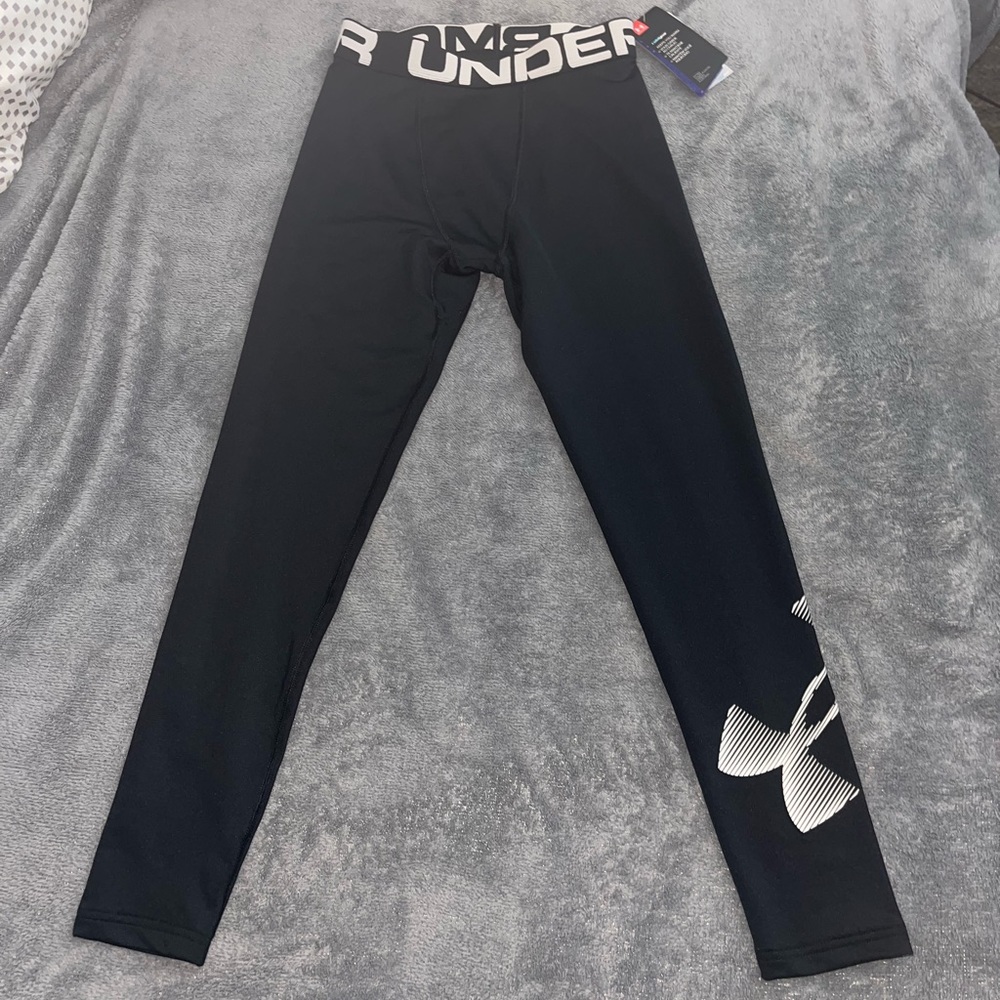 Under Armour Boys ColdGear Armour Leggings - Boys Large
